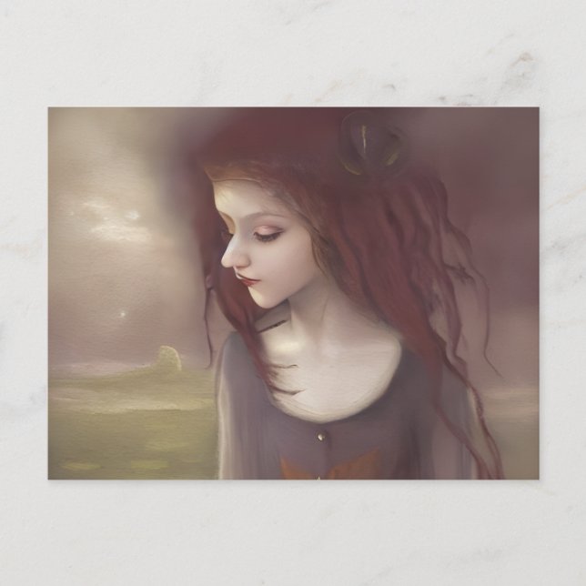 Carte Postale Imaginaire Whimsical Petite Fée (Devant)