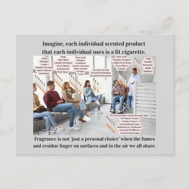 Carte Postale Imagine If Scented Products Were Lit Cigarettes (Devant)