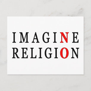 Carte Postale Imaginez Pas De Religion