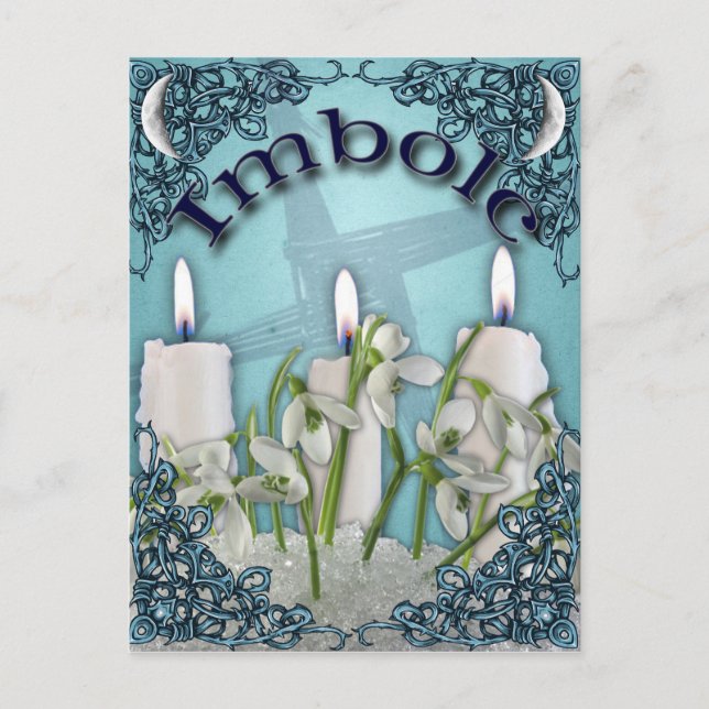 Carte postale Imbolc Candlemas Pagan Imaginaire Ar (Devant)