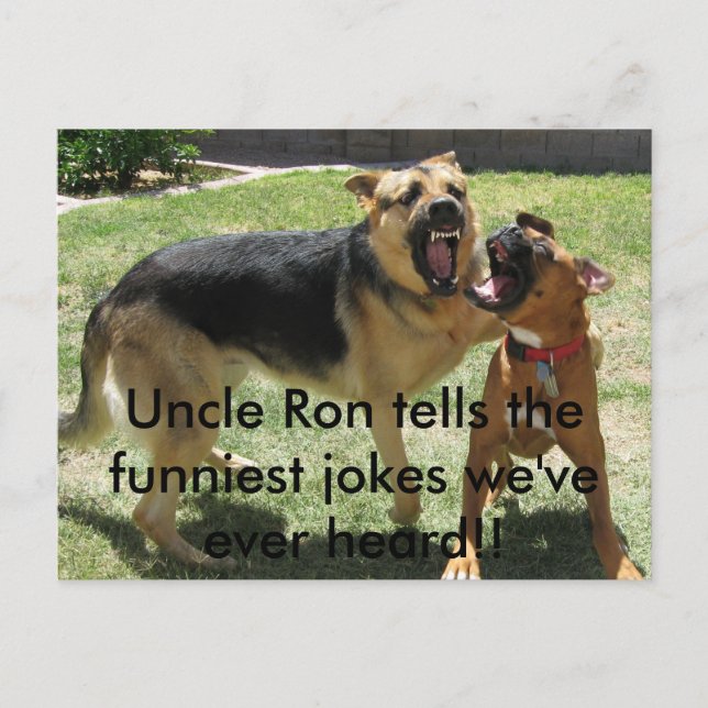 Carte Postale IMG_2252, Oncle Ron raconte les blagues les plus d (Devant)