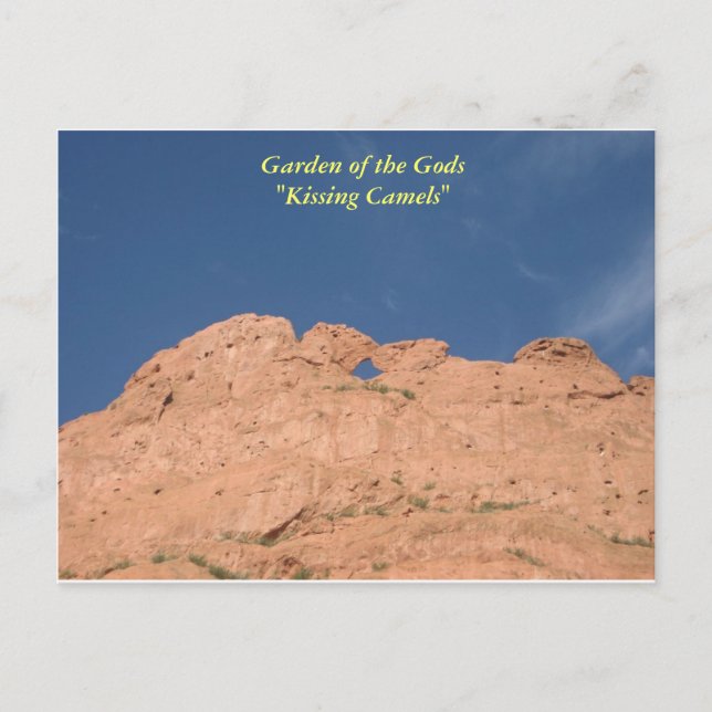 Carte Postale IMG_4232, Jardin des Dieux "Chameaux de baiser" (Devant)