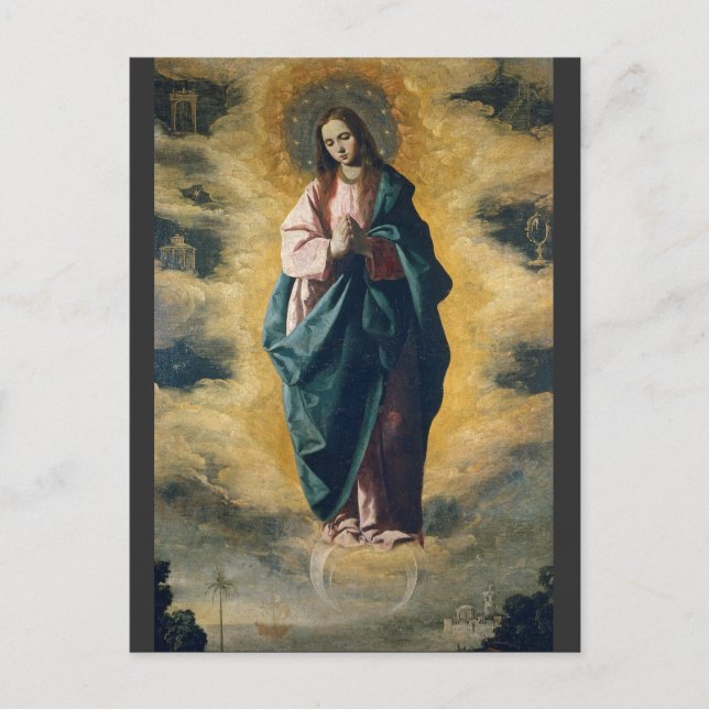 Carte Postale Immaculée Conception par Zurbarán (Devant)