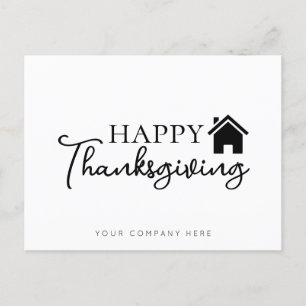 Carte Postale Immobilier Joyeux Thanksgiving