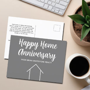 Carte Postale Immobilier Maison Heureuse Anniversaire Personnali