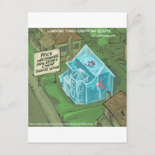 Carte Postale Immobilier Maison Ventes cauchemar Drôle