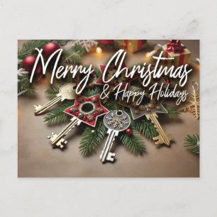 Carte postale Immobilier - Noël