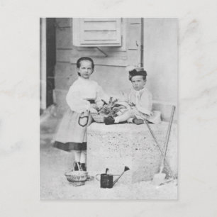 Carte Postale Impératrice Elisabeth, Gisela & Rudolf Enfants
