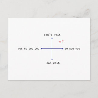 Carte Postale Impossible D'Attendre De Vous Voir