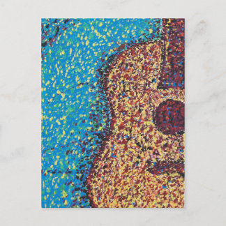 Carte Postale Impresionist Guitar Postcard