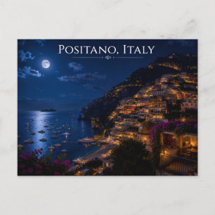 Carte Postale Impression artistique de voyage au clair de lune s