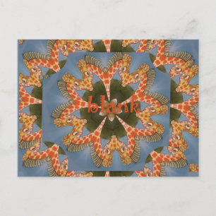 Carte Postale Impression d'art Abstrait Giraffe