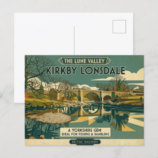 Carte Postale Impression d'art de la vallée de la Lune de Kirkby