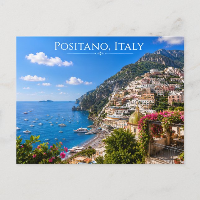 Carte Postale Impression d'art de voyage panoramique de la côte  (Devant)
