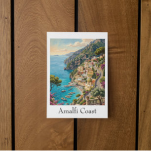 Carte Postale Impression d'art de voyage vintage de la côte d'Am