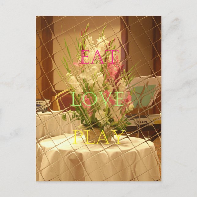 Carte Postale Impression d'art Fleurs Refletées (Devant)