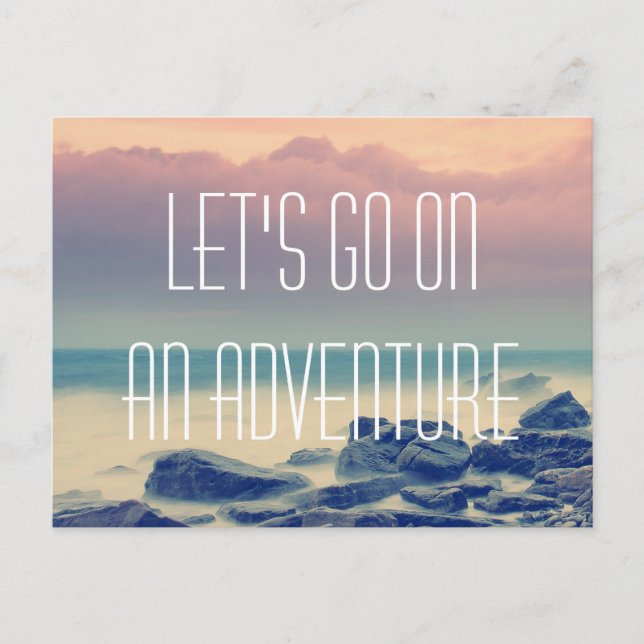 Carte Postale Impression d'aventure (Devant)