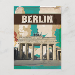 Carte Postale Impression de l'affiche vintage Berlin Travel