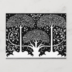 Carte Postale Impression de motif d'arbre Art Nouveau d'Aubrey B