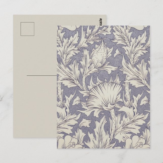 Carte Postale Impression de papier peint Horn Poppy de William M (Devant / Derrière)
