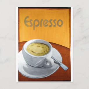 Carte Postale Impression de peinture Espresso