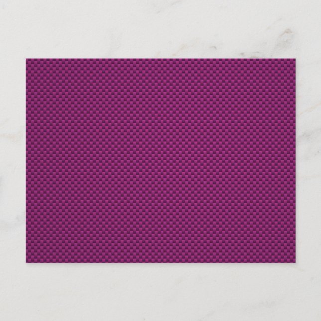 Carte Postale Impression de style fibre de carbone Fuchsia pourp (Devant)
