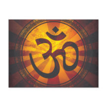 Impression de symbole Om vintage