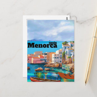 Carte Postale Impression de voyage à Minorque - Espagne, impress