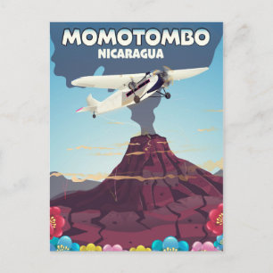Carte Postale Impression de voyage du volcan Momotombo Nicaragua
