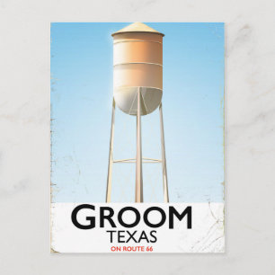 Carte Postale Impression de voyage Groom Texas Route 66 American