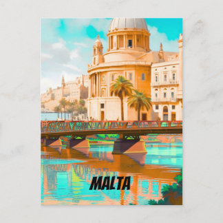 Carte Postale Impression de voyage Malte Décoration de maison Ma