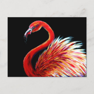 Carte postale Impression Flamant rose Art