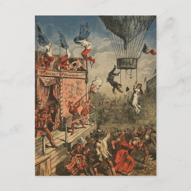 Carte Postale Impression Humoristique D'Un Interprète Théâtral (Devant)