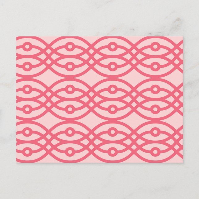 Carte Postale Impression kimono, rose corail (Devant)