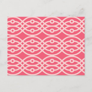 Carte Postale Impression kimono, rose corail profond
