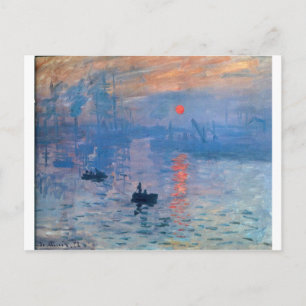 Carte Postale Impression, lever de soleil, Claude Monet
