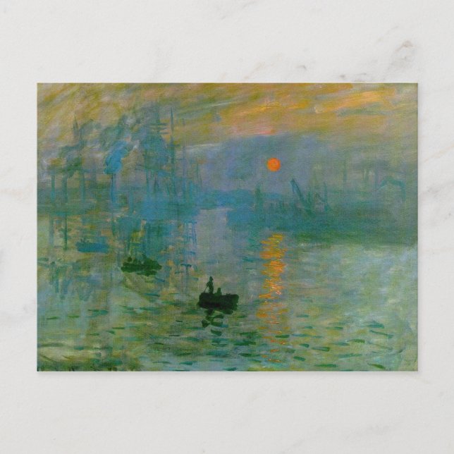 Carte Postale Impression, lever du soleil (Devant)