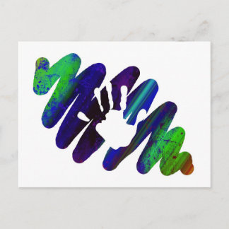 Carte Postale impression main