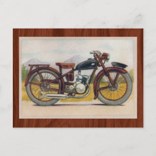 Carte Postale Impression Moto Bronze vintage
