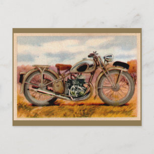 Carte Postale Impression moto vintage