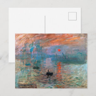 Carte Postale Impression, soleil levant Claude Monet