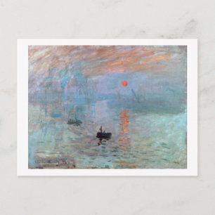 Carte Postale Impression, Sunrise, Claude Monet, 1872