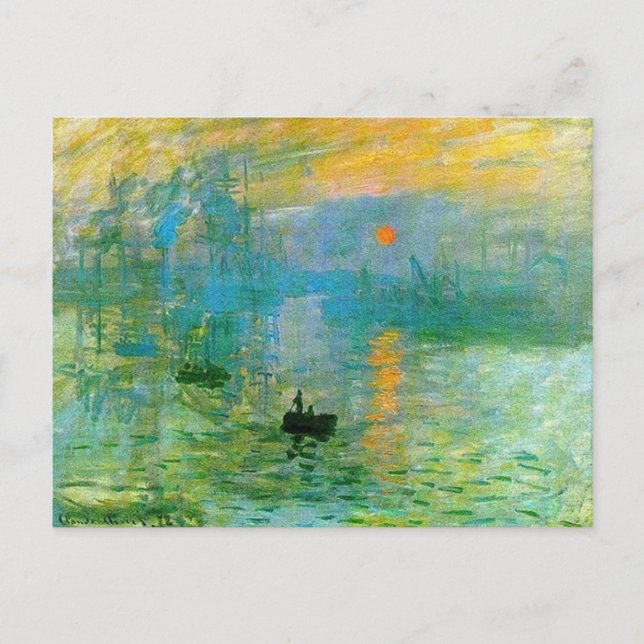 Carte Postale Impression, Sunrise par Claude Monet Postcard (Devant)