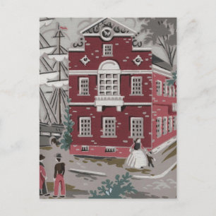 Carte Postale Impression vintage Boston