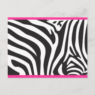 Carte Postale Impression Zebra