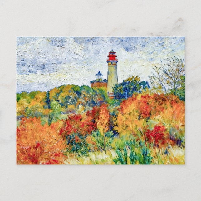 Carte Postale Impressionist Autumn Scene at Kap Arkona Lighthous (Devant)