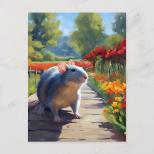 Carte Postale Impressionniste Rat Art