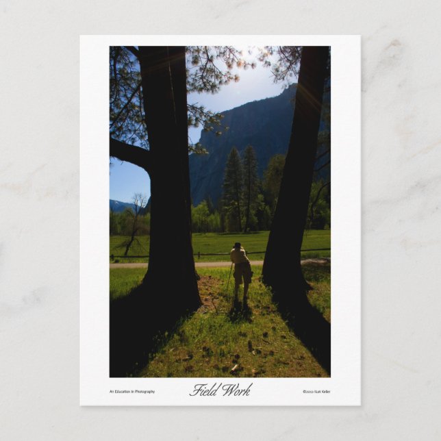 Carte Postale Impressions de travail sur site (Devant)