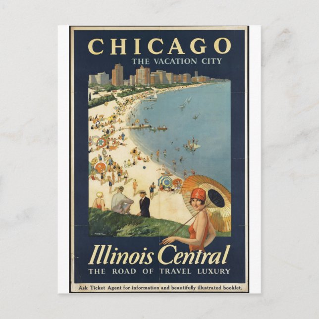 Carte Postale Impressions rétrographiques de l'affiche Vintage v (Devant)