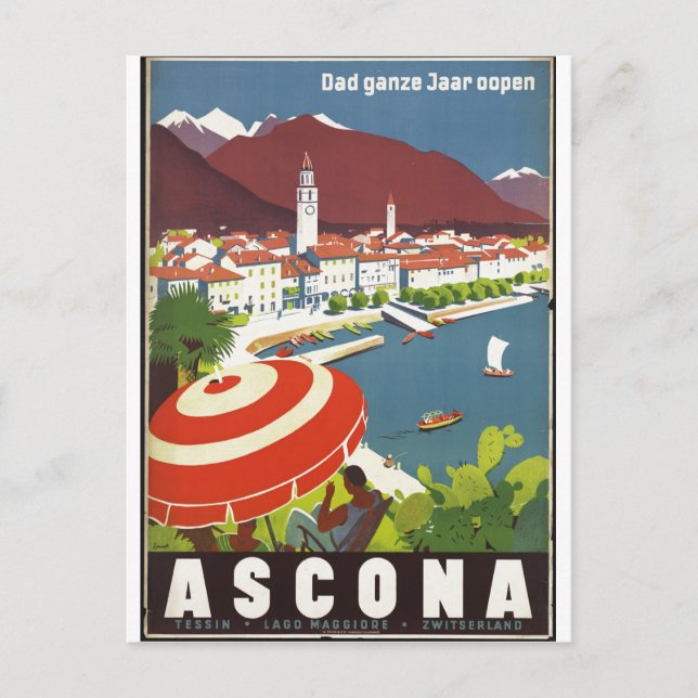 Carte Postale Impressions rétrographiques de l'affiche Vintage v (Devant)
